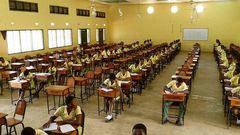 Final year students writing their BECE exams