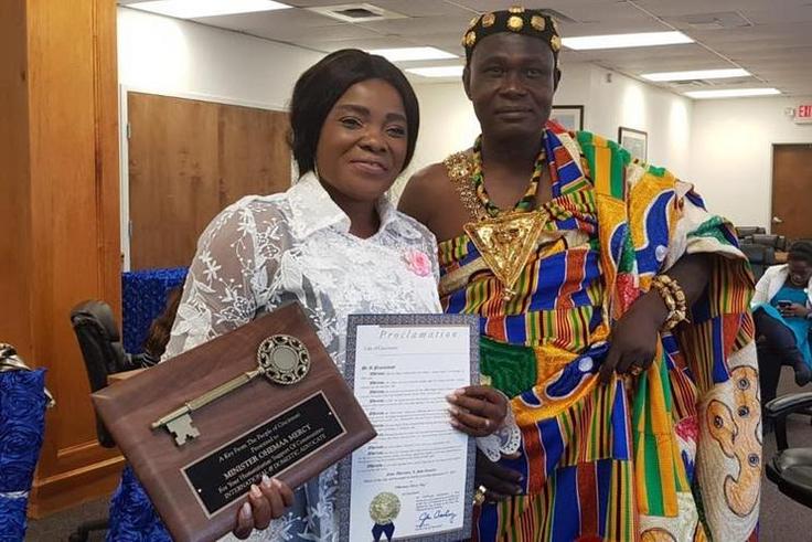 Ohemaa Mercy receives Key To City of Cincinnati in America