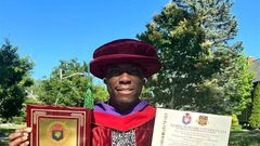 Man who failed WASSCE 17 times  honoured with two doctorates degrees in US