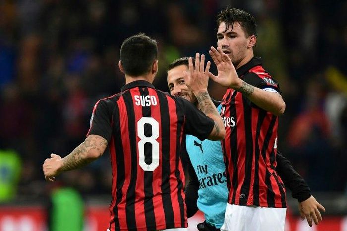 Alessio Romagnoli snatched a late win for AC Milan in the San Siro