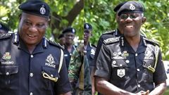IGP Dampare congratulates COP Yohonu on his promotion to Deputy IGP
