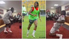 Black Stars new boy Brandon Thomas-Asante displays dance moves in camp (VIDEO)