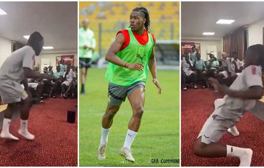 Black Stars new boy Brandon Thomas-Asante displays dance moves in camp (VIDEO)