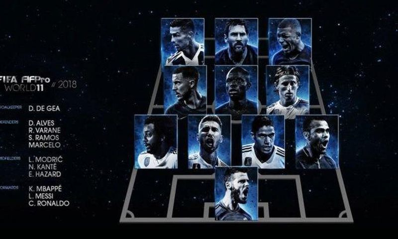 Real Madrid produces 5 players in Best XI including Ronaldo