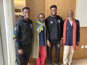 Gabby Otchere-Darko meets Arsenal stars Partey and Nketiah after Man City defeat