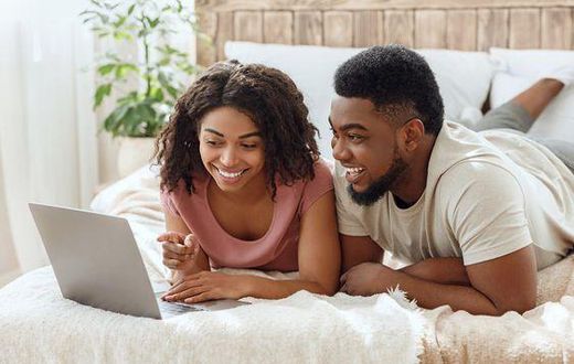 Couple relaxing at home [Pinterest]
