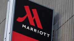Signage for the New York Marriott Marquis is seen in Manhattan, New York, November 16, 2015. REUTERS/Andrew Kelly