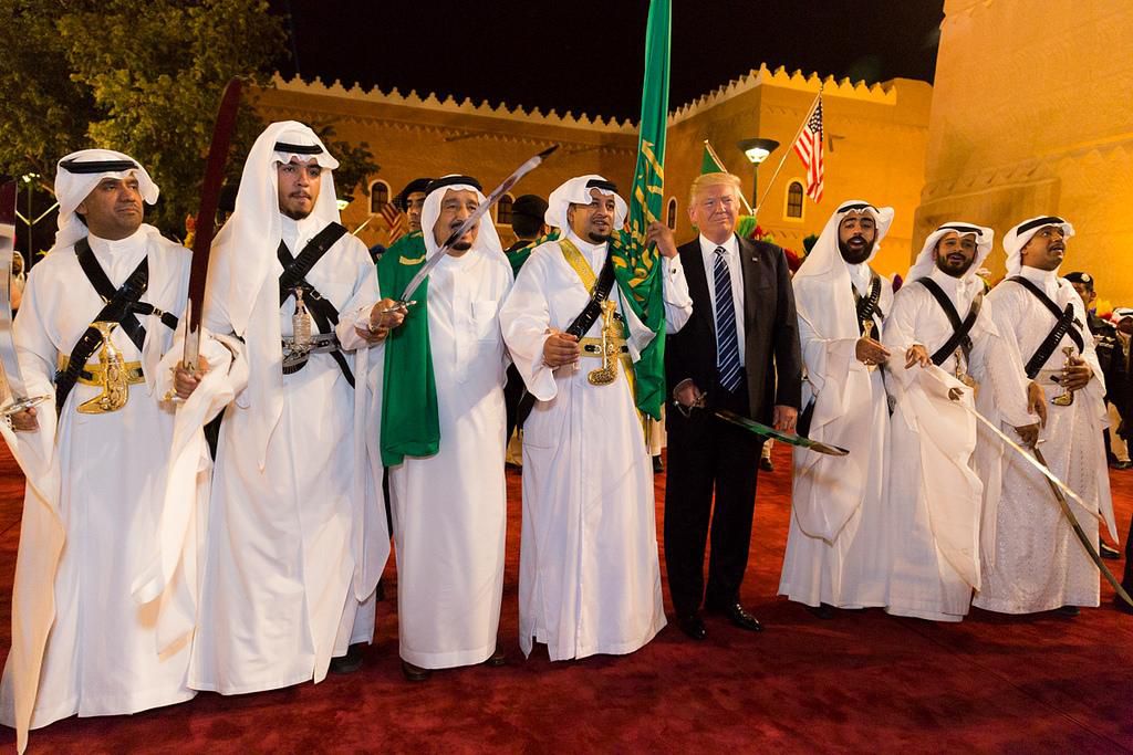 From selling a Saudi billionaire his 282-foot yacht to sword-dancing on his first international trip as president, Trump's ties with Saudi Arabia run deep