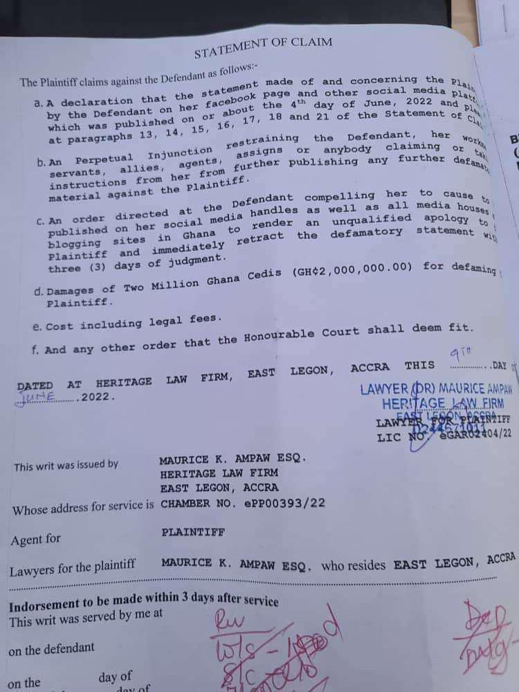 Chairman Wontumi sues Afia Schwarzenegger for GH2million over sex claims