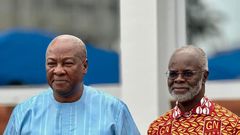 Dr Papa Kwesi Ndoum and John Mahama
