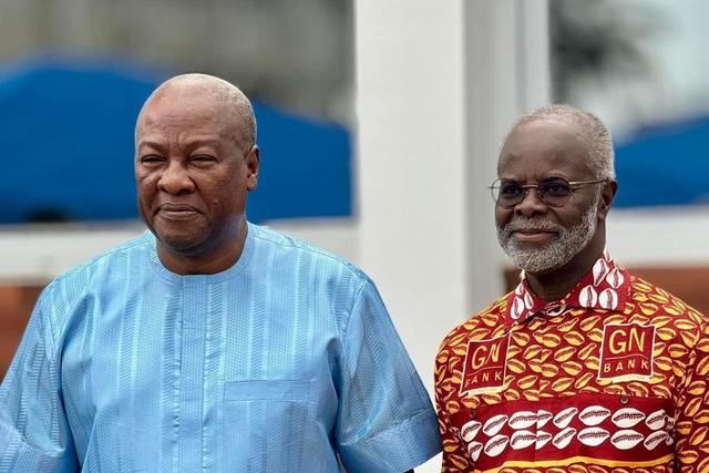 Dr Papa Kwesi Ndoum and John Mahama