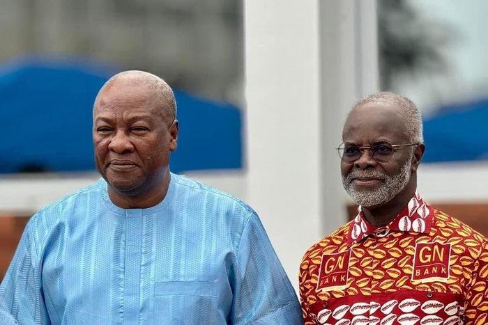 Dr Papa Kwesi Ndoum and John Mahama