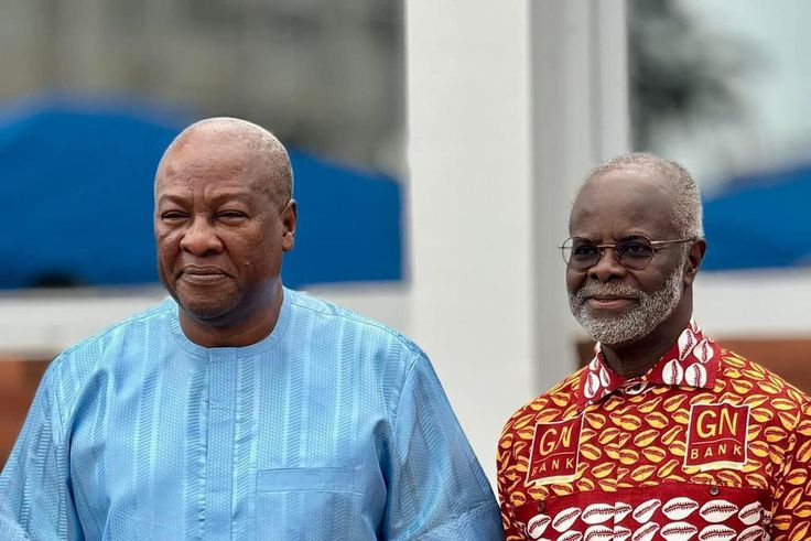 Dr Papa Kwesi Ndoum and John Mahama