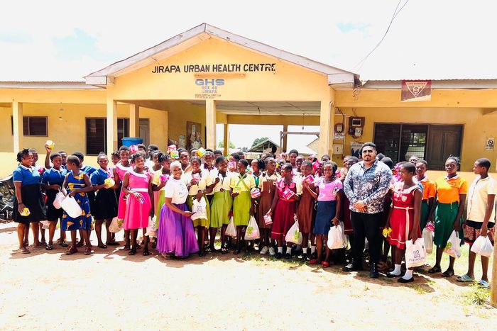 Basil David Anthony donates to support 500 girls in Jirapa