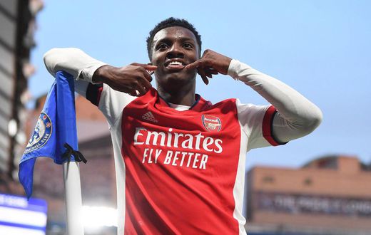 Arsenal striker Eddie Nketiah is ready to step into the shoes of the injured Gabriel Jesus