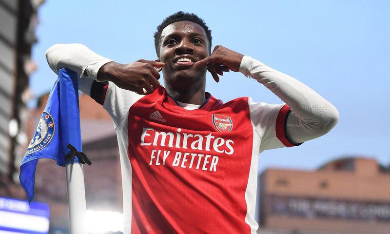 Arsenal striker Eddie Nketiah is ready to step into the shoes of the injured Gabriel Jesus