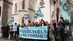 Friends of the Earth protesting UK Mozambique LNG project