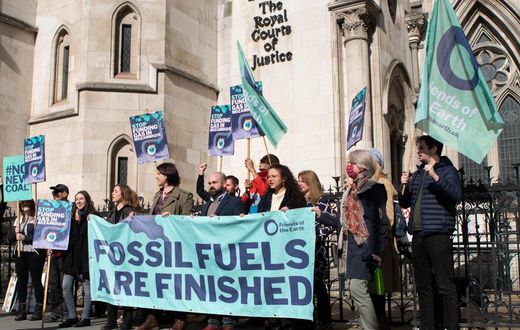 Friends of the Earth protesting UK Mozambique LNG project