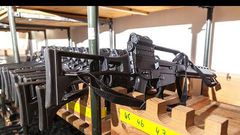 Thieves steal guns from police station and replace them with toy guns