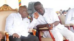 Nana Addo with TUC boss