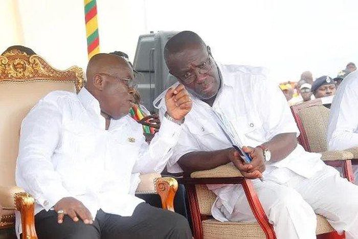Nana Addo with TUC boss