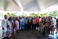 Dr Bawumia and members of the Ghana National Chamber of Commerce and Industry.