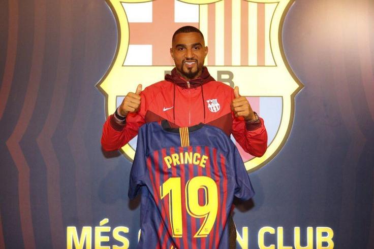 Kevin-Prince Boateng joined Barcelona on loan in January 2019