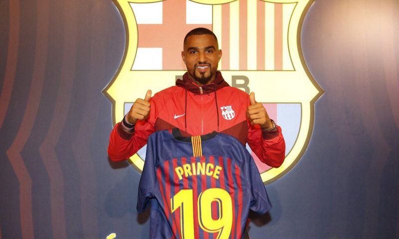 Kevin-Prince Boateng joined Barcelona on loan in January 2019