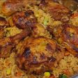 baked rice and chicken