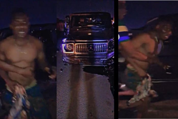 Man in trouble, cries for help after crashing borrowed G Wagon