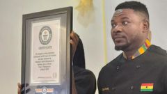 Ghana's Chef Smith confirmed by GWR as world's cook-a-thon record-holder