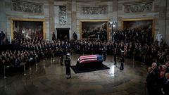 The most powerful images from the nation's remembrance of President George HW Bush