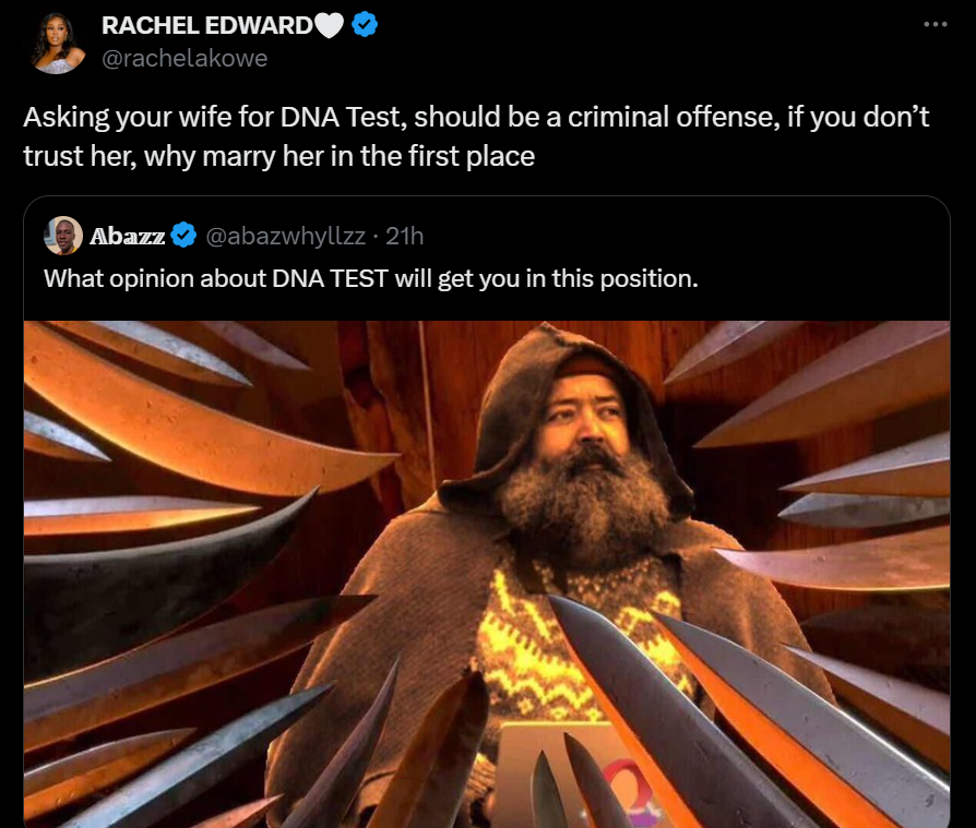 Rachael Edwards post [X/Rachael Edward]