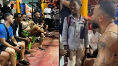 Video: Memphis Depay, Georginio Wijnaldum connect with young boxers in Ghana