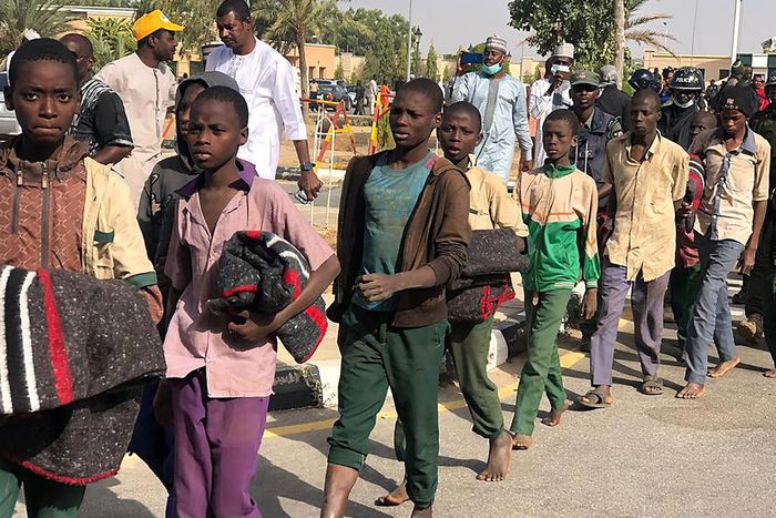 Some of the schoolchildren that were abducted from their schools by bandits in Nigeria (FR24)
