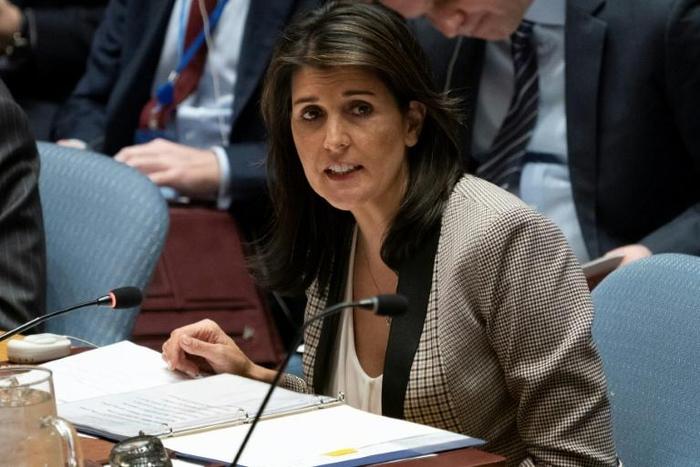 US ambassador Nikki Haley has told countries at the United Nations that the United States takes the vote on a US-drafted resolution condeming Hamas 'very seriously'