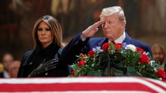 The most powerful images from the nation's remembrance of President George HW Bush