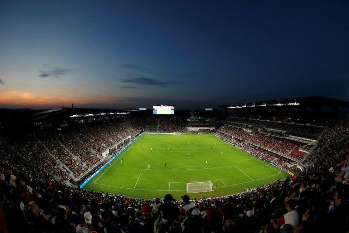 A general view of Audi Field , the home stadium for the DC United, in Washington, DC