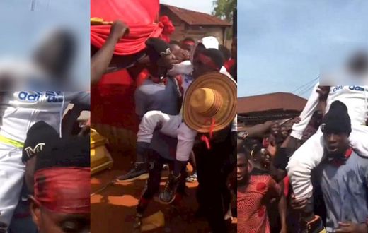 Asante-Akyem youth shock mourners by parading deceased friend at funeral