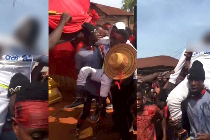 Asante-Akyem youth shock mourners by parading deceased friend at funeral