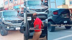 Freedom Jacob Caesar spotted with Rezvani bulletproof car  worth at least GH3m (VIDEO)