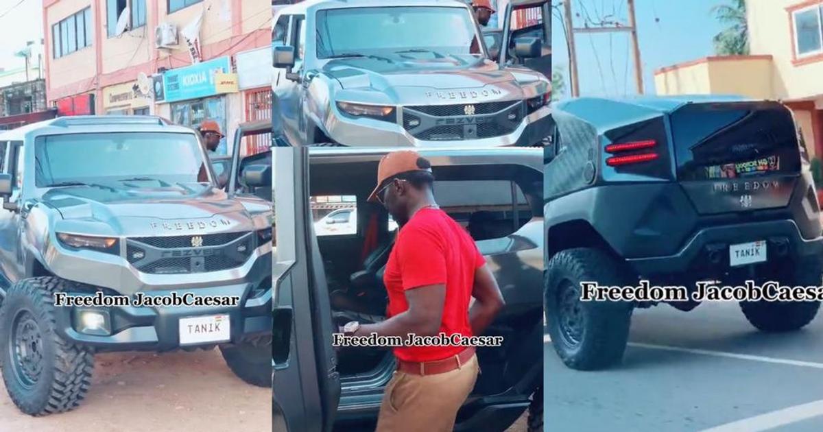 Freedom Jacob Caesar spotted with Rezvani bulletproof car worth at ...