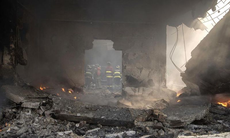 Explosion in Shama