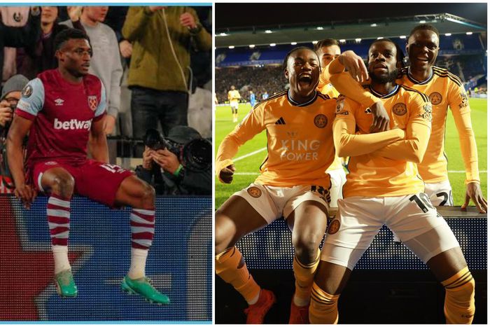 Fatawu Issahaku and Mavididi replicate Kudus’ goal celebration in Leicester win (Video)