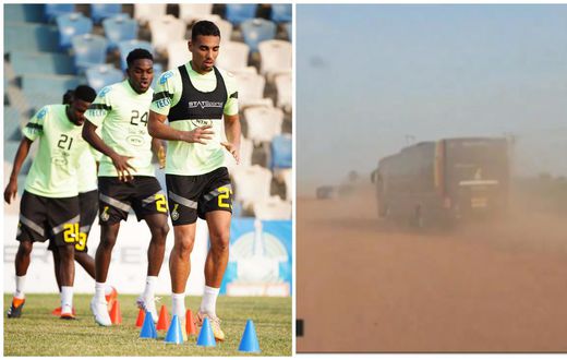 2023 AFCON: Watch how Black Stars journeyed on dusty roads to train at Abrankese