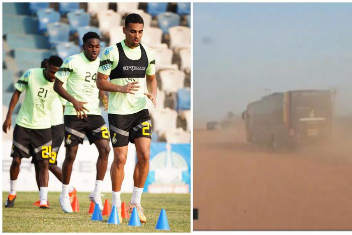 2023 AFCON: Watch how Black Stars journeyed on dusty roads to train at Abrankese