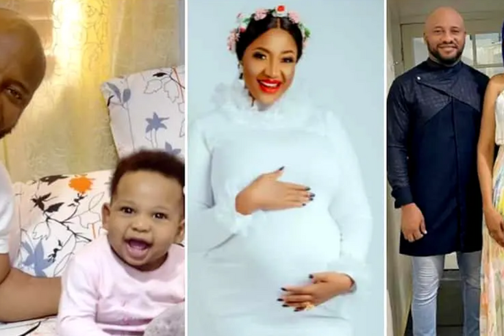 Yul Edochie, son and second wife