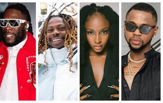 Burna Boy, Asake, Ayra Starr, Kizz Daniel