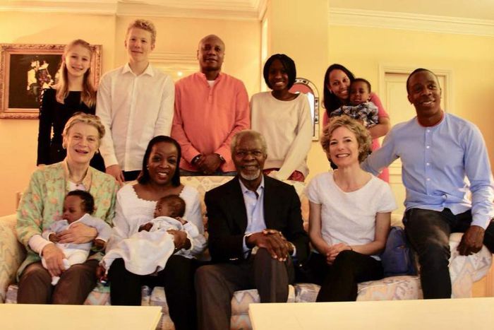 Kofi Annan and family