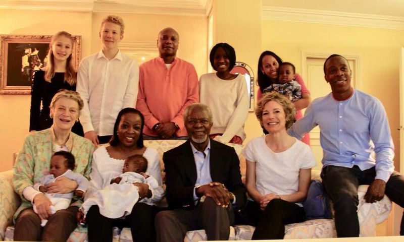 Kofi Annan and family